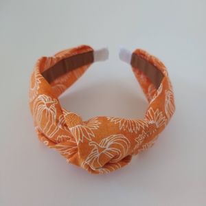 Pumpkin fabric headband knotted headband for women and kids perfect for fall